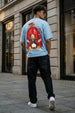 Donald Duck Dutch Canal Oversized Graphic Printed T-shirt