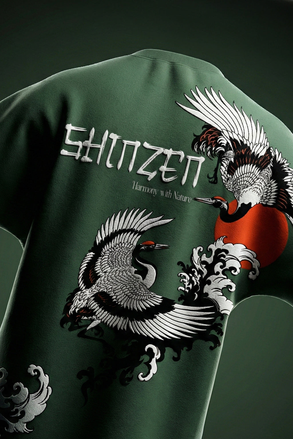 Shinzen Olive Back Printed Exclusive T-shirt Supreme Edition