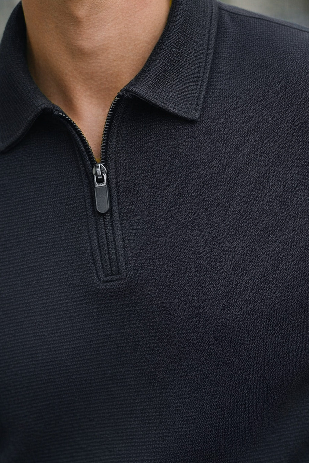 Fortec Plain Black Oversized Full Sleeve Exclusive Polo T-shirt