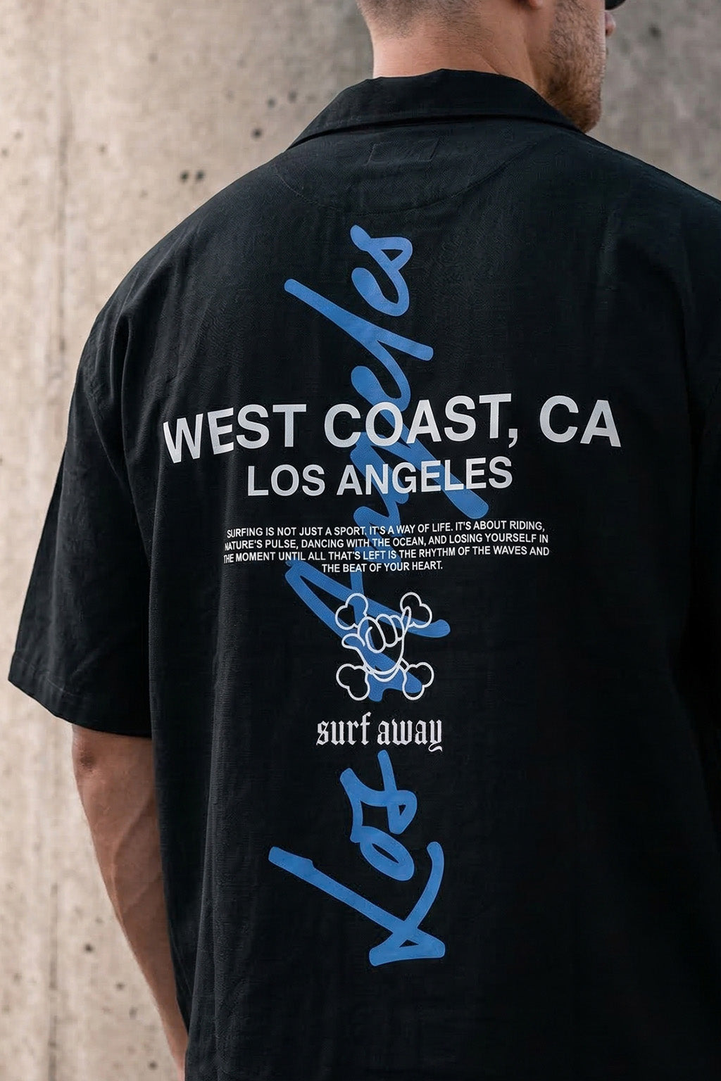 Los Angeles Black Oversized Printed Exclusive Shirt