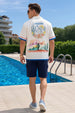 Arizona White Oversized Printed Exclusive Shirt