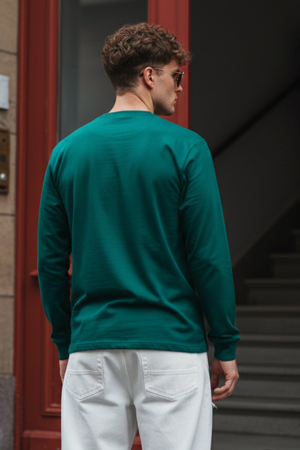 Insane Green Full Sleeves Regular Fit Printed T-shirt