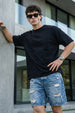 Black Plain Oversized T-shirt