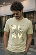Never Give Up Green Regular Fit Printed T-shirt