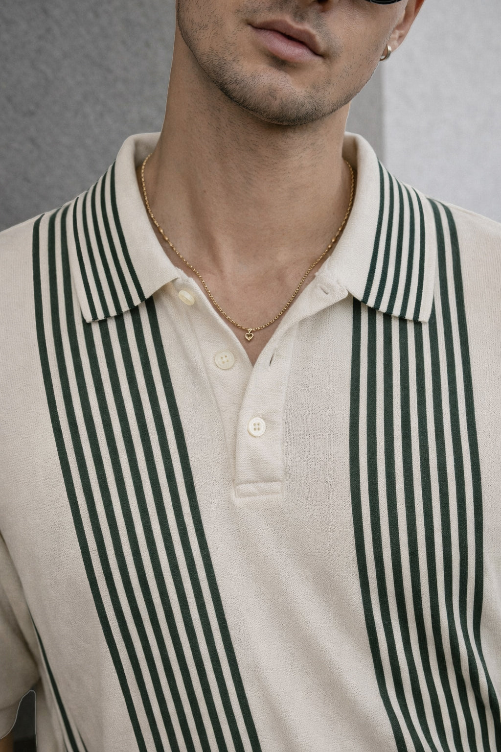 Monaco Line Swanwhite Flatknit Textured Regular Fit Exclusive Polo T-Shirt