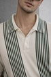 Monaco Line Swanwhite Flatknit Textured Regular Fit Exclusive Polo T-Shirt
