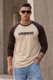 Veirdo Brown & Swanwhite Raglan Full Sleeve Printed T-shirt