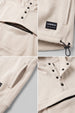 Veirdo Marshmallow Oversized Plain Button-Neck Pullover Hoodie