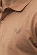 Cork Interlock Plain Regular Fit Button Polo T-shirt