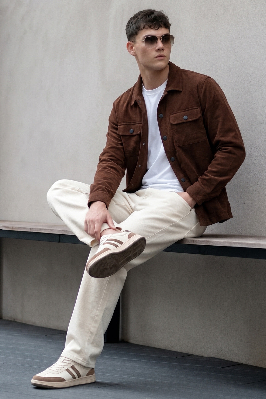 Chocolate Brown 4 Pocket Loose Fit Exclusive Corduroy Jacket