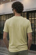 Never Give Up Green Regular Fit Printed T-shirt