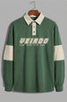 Veirdo Olive & Beige Oversized Full Sleeve Exclusive Polo T-shirt