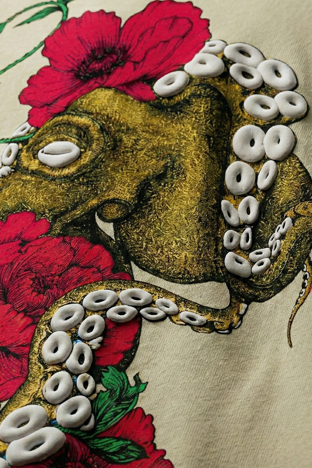 Octopus Swanwhite 3D Puff Print Exclusive T-shirt Supreme Edition