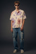 Stylized Floral Swanwhite All Over Print Oversized Exclusive Shirt