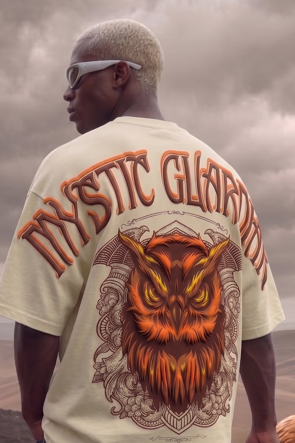 Guardian Owl Swanwhite 3D Puff Print Exclusive T-shirt Supreme Edition