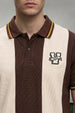 Chocolate Swanwhite Colorblock Regular Fit Exclusive Pique Lycra Polo T-Shirt