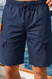 Navy Relaxed-Fit Exclusive Utility Shorts