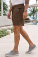 Brown Relaxed-Fit Exclusive Travel Shorts