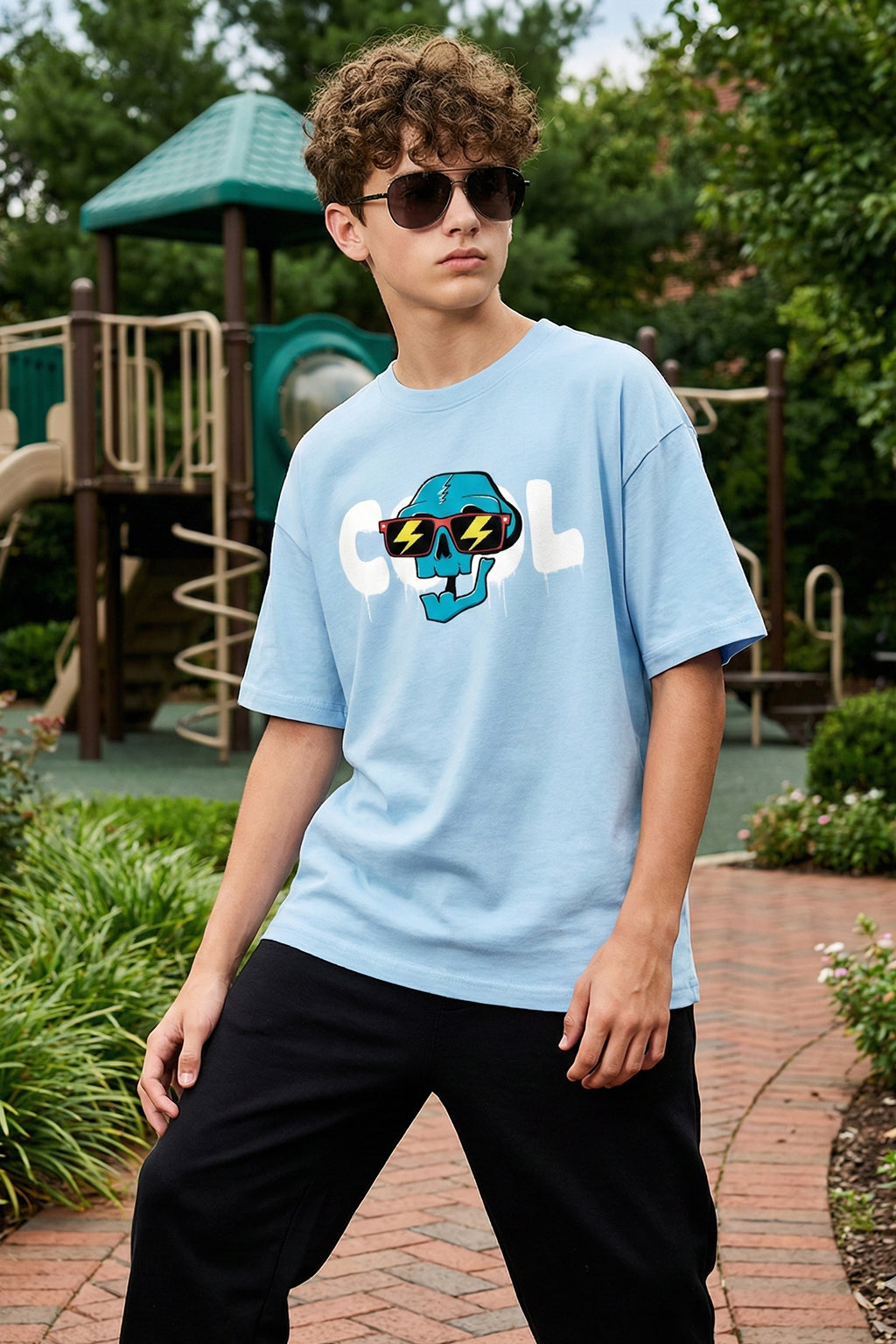 Cool Dutch Canal Oversized Graphic Printed Boys T-shirt