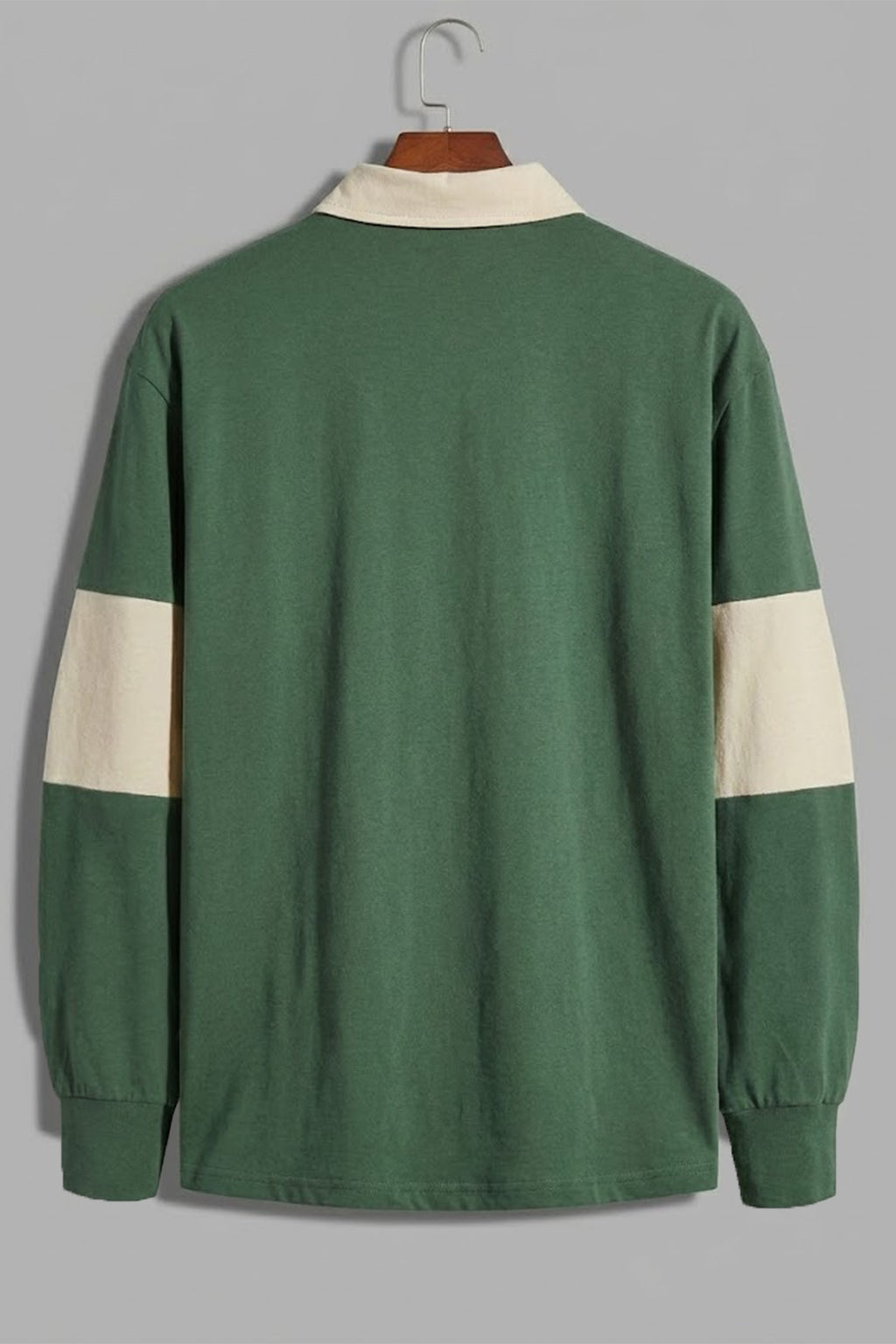Veirdo Olive & Beige Oversized Full Sleeve Exclusive Polo T-shirt