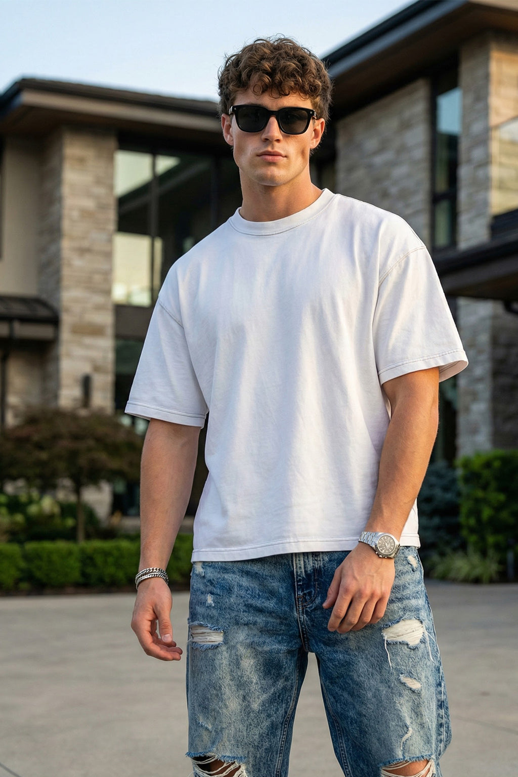 White Plain Oversized T-shirt