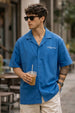 Blue Lagoon Blue Oversized Printed Exclusive Shirt