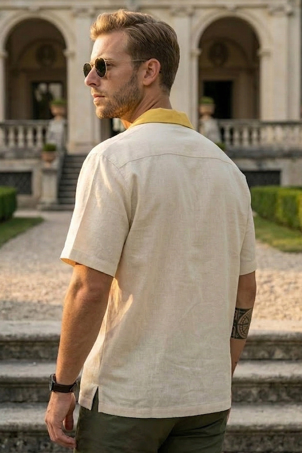 Sun Flower Swanwhite Oversized Embroidered Exclusive Shirt