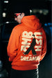 Ambush Dreams Orange Oversized Printed Hoodie