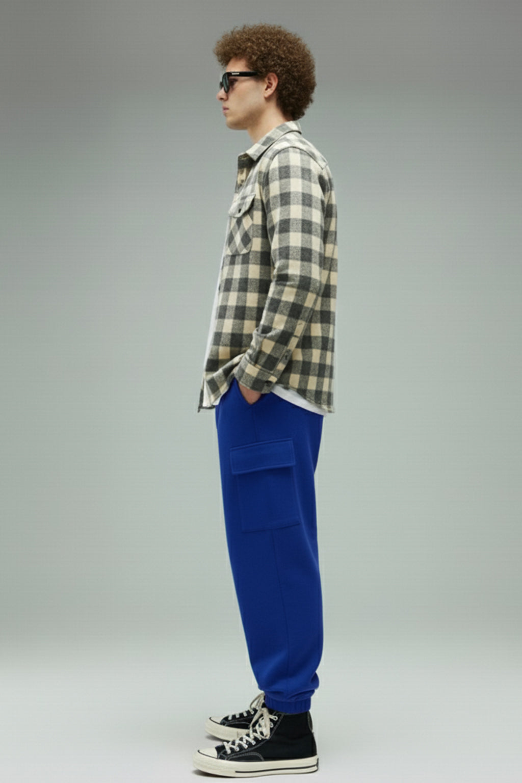 Skydiver Solid Baggy Fit Cargo Joggers