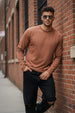 Cork Plain Full Sleeves Regular Fit T-shirt