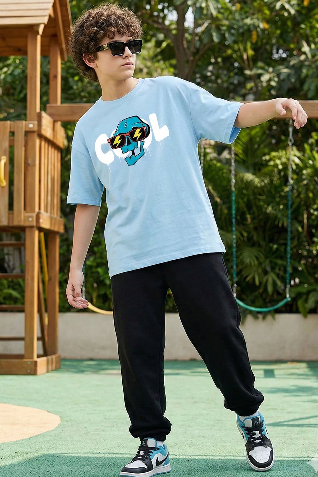 Cool Dutch Canal Oversized Graphic Printed Boys T-shirt