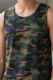 Camouflage Essential Printed Cotton Men's Vest