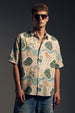 Earth Tones Abstractl Swanwhite All Over Print Oversized Exclusive Shirt
