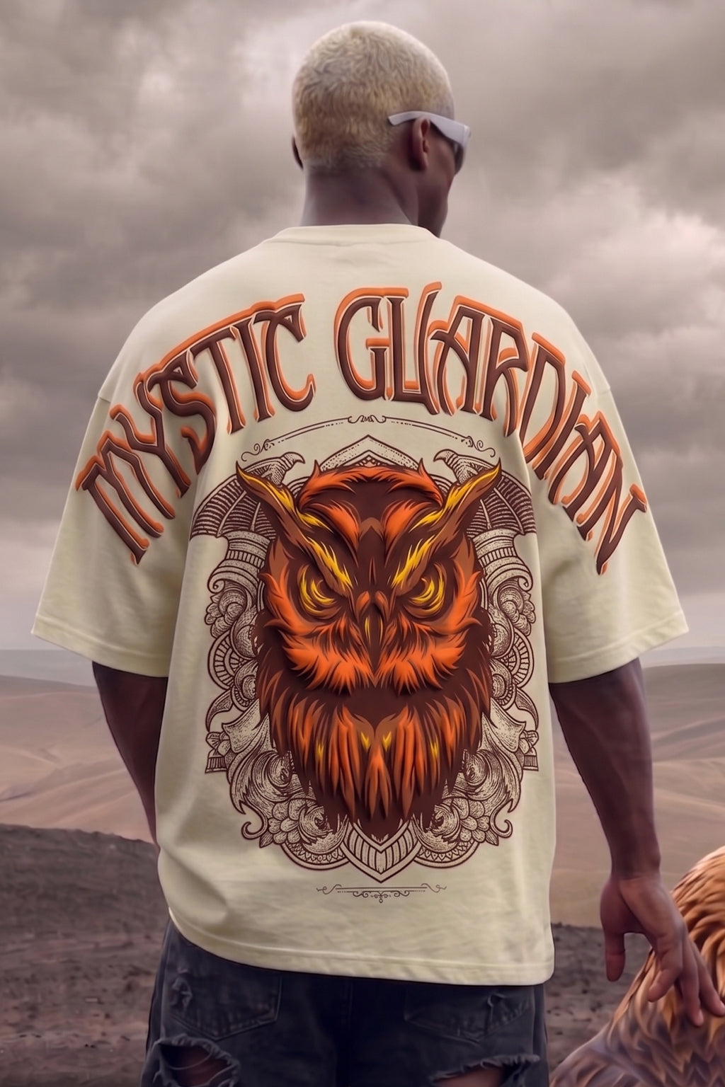 Guardian Owl Swanwhite 3D Puff Print Exclusive T-shirt Supreme Edition