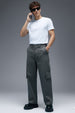 Grey Bellow Pocket Woven Exclusive Cargo Pant
