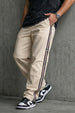 Nothing Impossible Beige Side Stripe Knitted Cargo