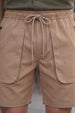 Beige Relaxed-Fit Exclusive Travel Shorts
