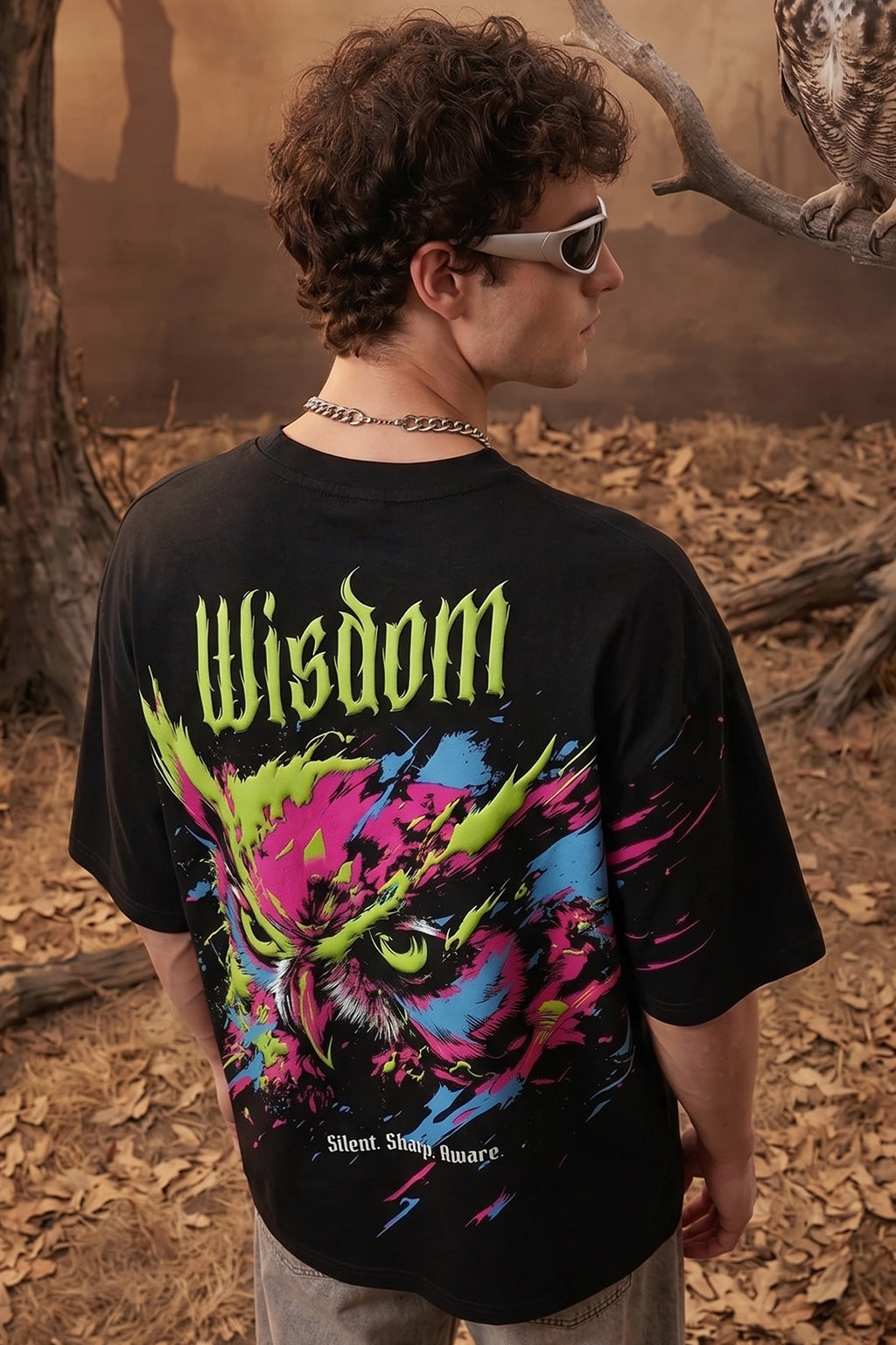 Wisdom Black 3D Puff Print Exclusive T-shirt Supreme Edition