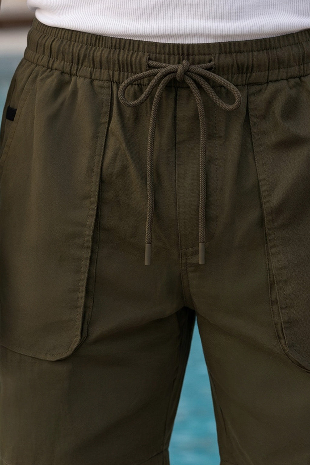 Olive Relaxed-Fit Exclusive Travel Shorts