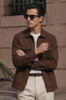 Brown Exclusive Black Premium Button Detail Exclusive Shacket