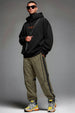 Fawn Contrast Stripe Relaxed Fit Nylon Exclusive Jogger