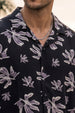 Crimson Petal Black All Over Printed Oversized Exclusive Shirt