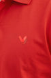 Red Interlock Plain Regular Fit Button Polo T-shirt