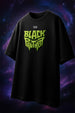 Black Panther Marvel Black Oversized Puff Printed Exclusive T-shirt