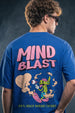Mind Blast Royal Blue Oversized Printed T-shirt