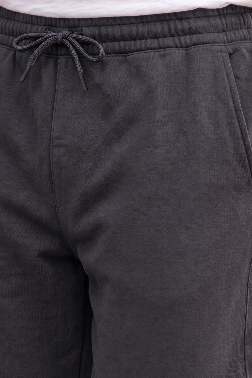 Grey Minimalist Loopknit Loose Fit Streetwear Jogger