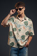 Earth Tones Abstractl Swanwhite All Over Print Oversized Exclusive Shirt