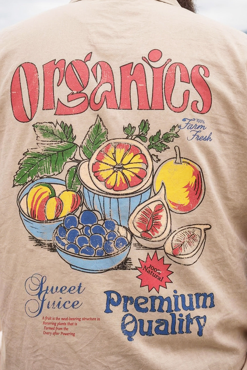 Organics Swanwhite Plus Size Printed Exclusive Shirt