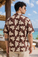 Mocha Brown All Over Printed Oversized Exclusive Shirt