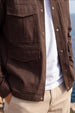 Veirdo Exclusive Brown Premium Button Detail Exclusive Shacket